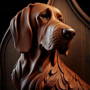 3D model The Spanish Hound dog (STL)